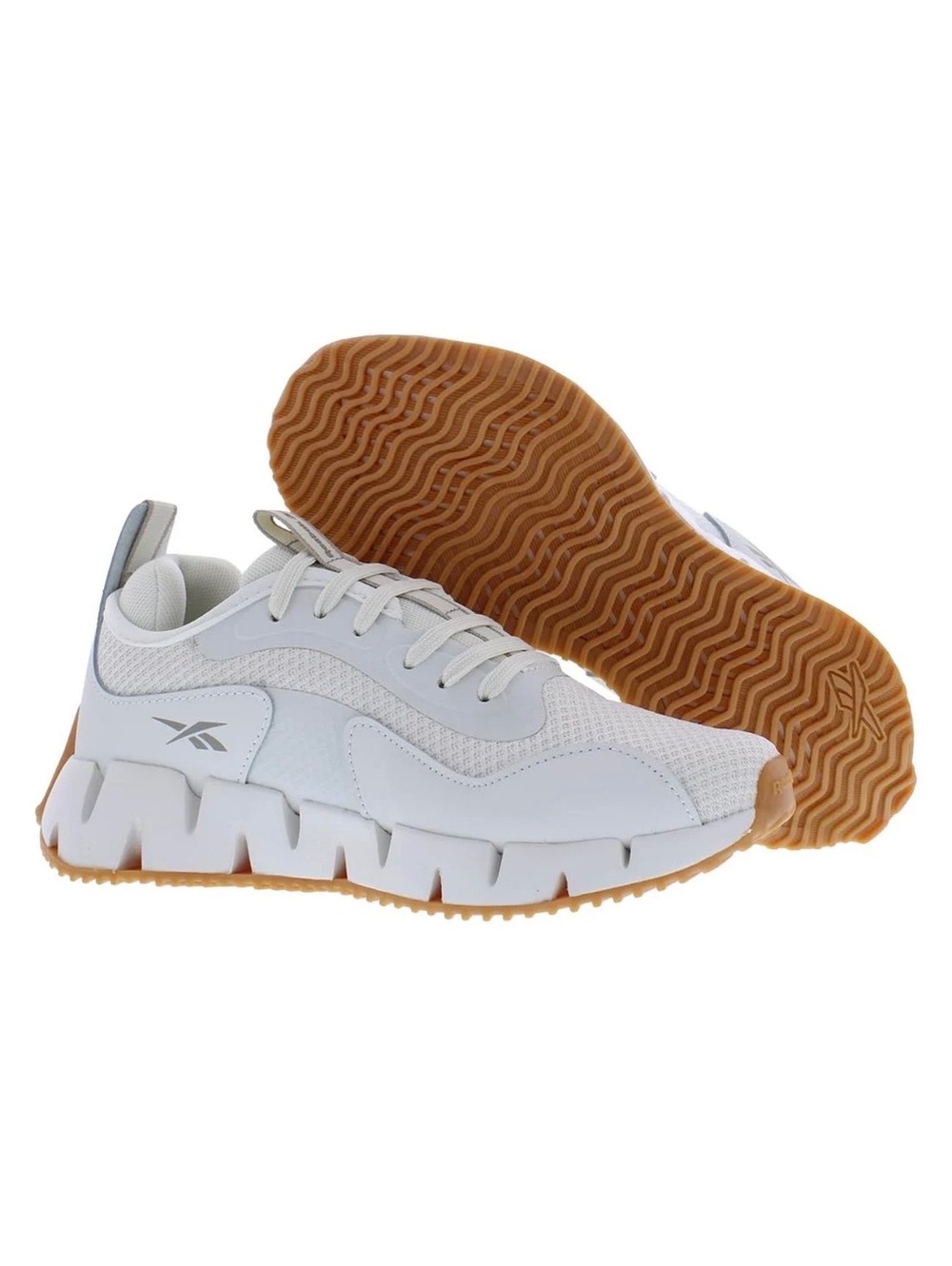 Reebok Zig Kinetica White and Gum Sole Sneakers Size 8.5 US